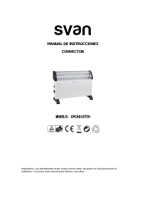 Manual de uso Svan SVCA01STCO Calefactor