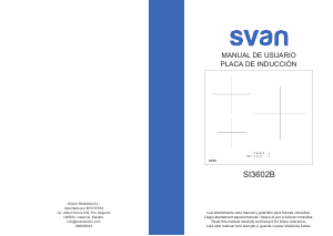 Manual de uso Svan SI3602B Placa
