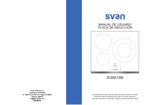 Handleiding Svan SI3601SB Kookplaat