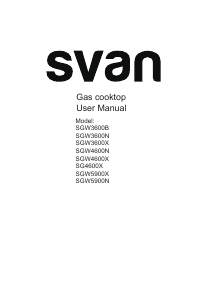 Handleiding Svan SGW5900X Kookplaat