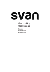 Handleiding Svan SGW4600X Kookplaat