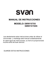 Bruksanvisning Svan SMW19700N Mikrovågsugn