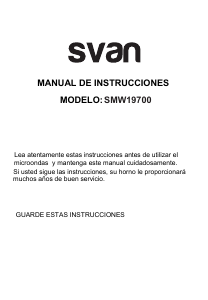 Bruksanvisning Svan SMW19700 Mikrovågsugn