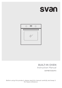 Manual de uso Svan SHM8700DPX Horno
