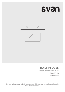 Manual de uso Svan SH4701EX Horno