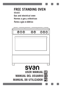 Manual de uso Svan SKGW5902X Cocina