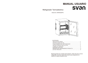 Manual de uso Svan SRH55400PN Refrigerador