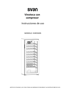 Manual de uso Svan SVN5500S Vinoteca