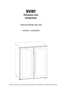 Manual de uso Svan SVN3600D2 Vinoteca