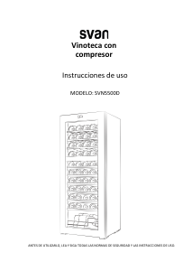 Manual de uso Svan SVN5500D Vinoteca