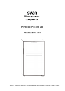 Manual de uso Svan SVN5200D Vinoteca