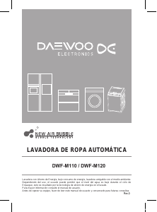 Manual de uso Daewoo DWF-M110WSA Lavadora