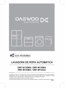 Manual de uso Daewoo DWF-M120WB Lavadora