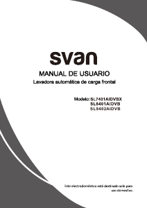 Manual Svan SL9402AIDVB Máquina de lavar roupa