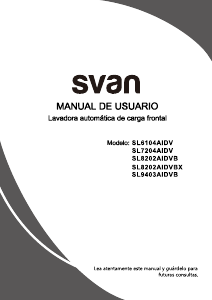 Handleiding Svan SL9403AIDVB Wasmachine