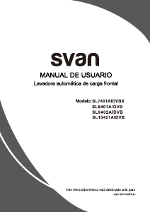Manual Svan SL10401AIDVB Máquina de lavar roupa