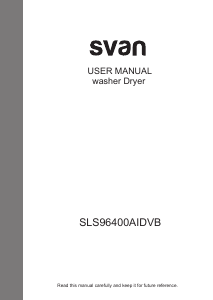 Manual de uso Svan SLS96400AIDVB Lavasecadora