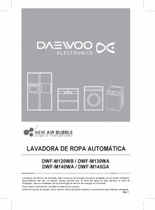 Manual de uso Daewoo DWF-M145GA Lavadora