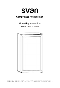 Manual de uso Svan SRH855500EN Refrigerador
