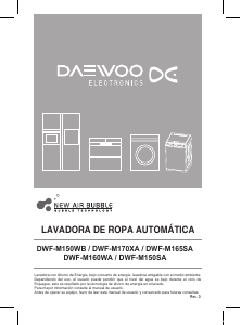 Manual de uso Daewoo DWF-M160WA Lavadora