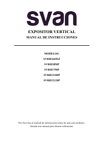 Manual de uso Svan SVRH12100P Refrigerador
