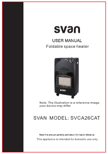 Manual de uso Svan SVCA26CAT Calefactor