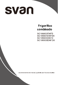 Manual Svan SC185602ENFD Frigorífico combinado