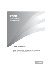 Manual Svan SF1675501ENF Fridge-Freezer