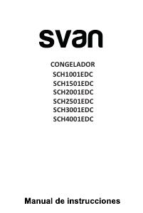 Manual de uso Svan SCH1001EDC Congelador