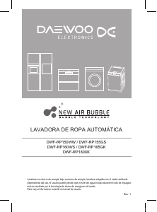 Manual de uso Daewoo DWF-RP180XK Lavadora