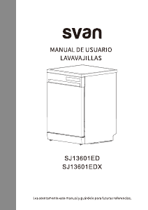 Manual de uso Svan SJ13601EDX Lavavajillas