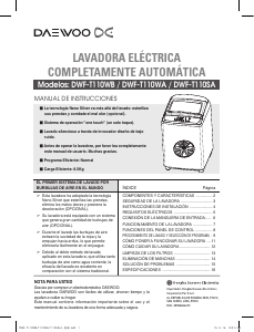 Manual de uso Daewoo DWF-T110SA Lavadora