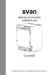Manual de uso Svan SJI13600E Lavavajillas