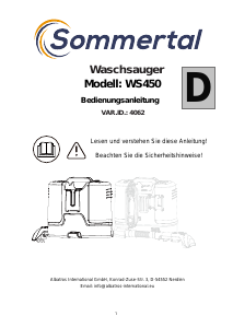 Mode d’emploi Sommertal WS450 Nettoyeur de matelas