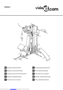 Bedienungsanleitung vidaXL 90665 Kraftstation