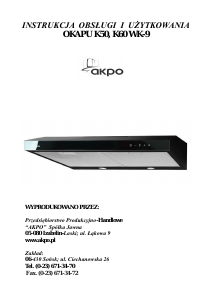 Instrukcja Akpo K50 Okap kuchenny