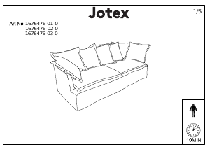 كتيب Jotex GARDANNE أريكة