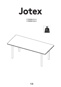 كتيب Jotex ERSTAD مائدة طعام