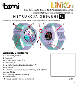 Instrukcja Bemi Linko 2 Smartwatch