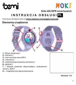 Handleiding Bemi Moki Smartwatch