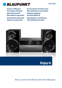 Manual Blaupunkt MS50BT Stereo set
