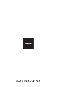 Instrukcja Bose Bass Module 700 Subwoofer