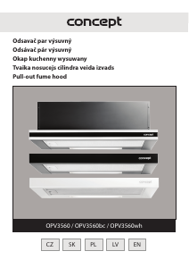 Rokasgrāmata Concept OPV3560WH Tvaika nosūcējs