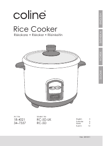 Manual Coline RC-5D Rice Cooker