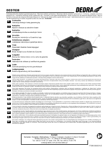 Manual de uso Dedra DED7038 Cargador de batería