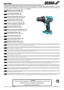 Instrukcja Dedra DED7040 Wiertarko-wkrętarka