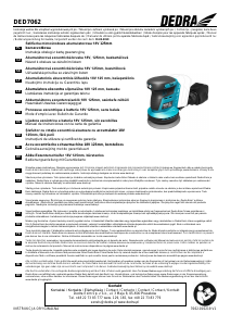 Manuál Dedra DED7062 Excentrická bruska