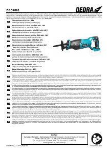Manual Dedra DED7061 Ferăstrău cu piston