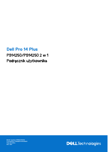 Instrukcja Dell Pro 14 Plus Komputer przenośny