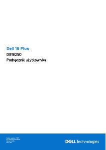 Instrukcja Dell 16 Plus Komputer przenośny